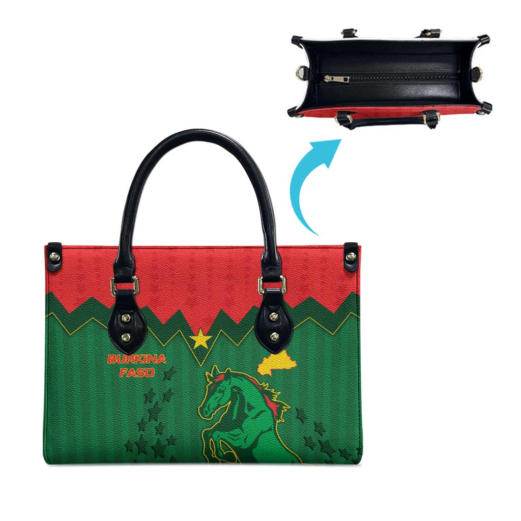 Football Burkina Faso Leather Bag Rising Star And Horse Sport Style - African Pride