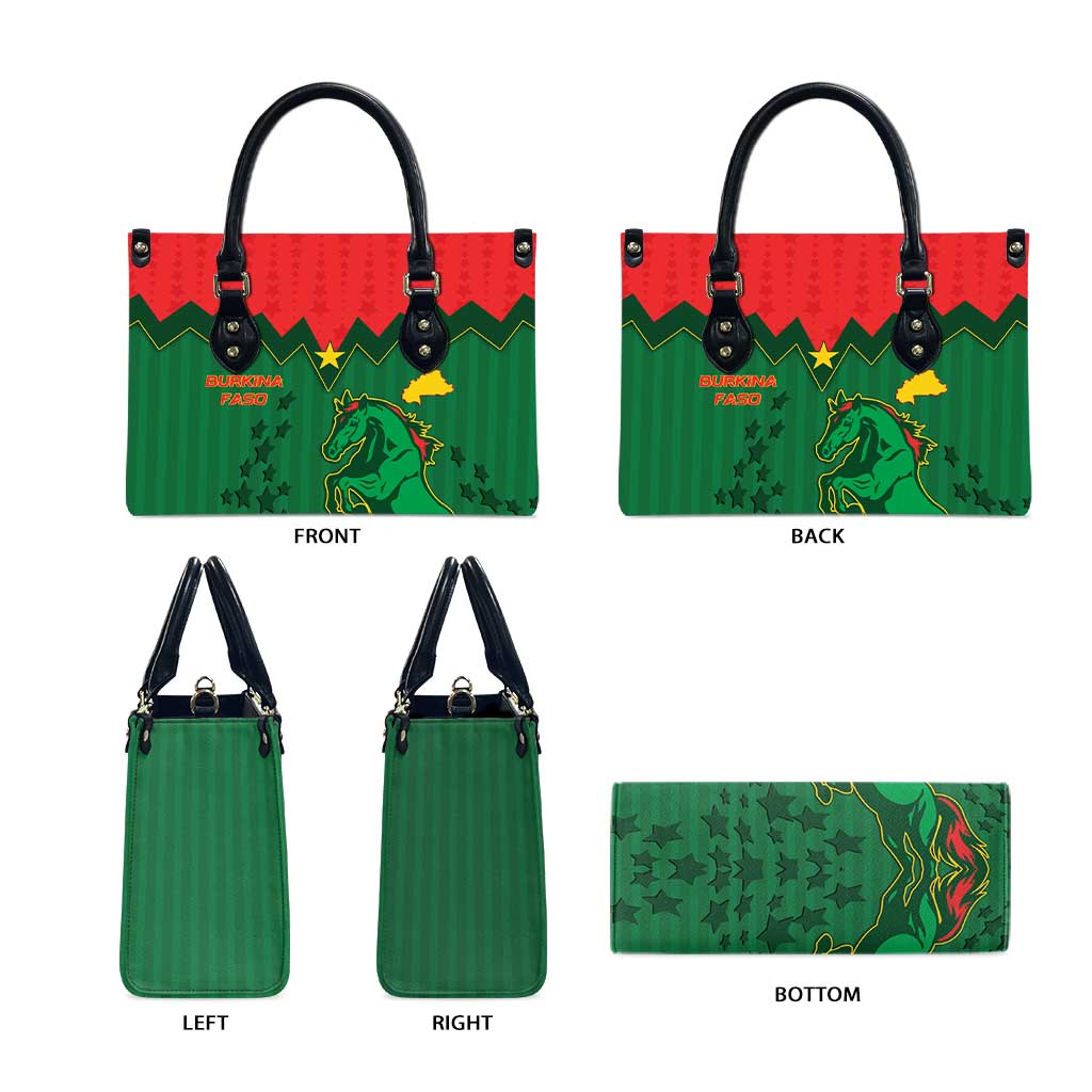 Football Burkina Faso Leather Bag Rising Star And Horse Sport Style - African Pride