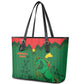 Football Burkina Faso Leather Tote Bag Rising Star And Horse Sport Style - African Pride
