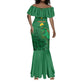 Custom Football Burkina Faso Mermaid Dress Rising Star And Horse Sport Style - African Pride