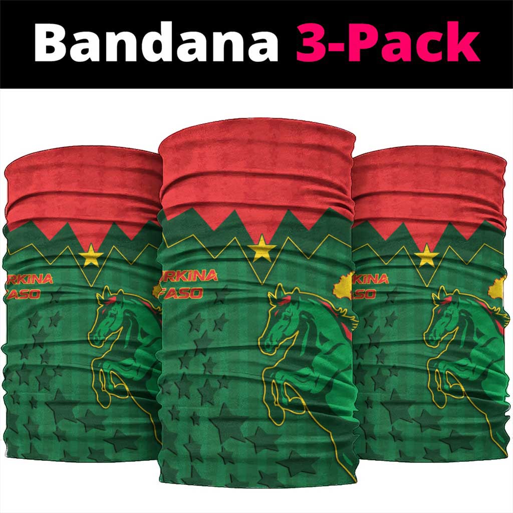 Football Burkina Faso Neck Gaiter Rising Star And Horse Sport Style - African Pride