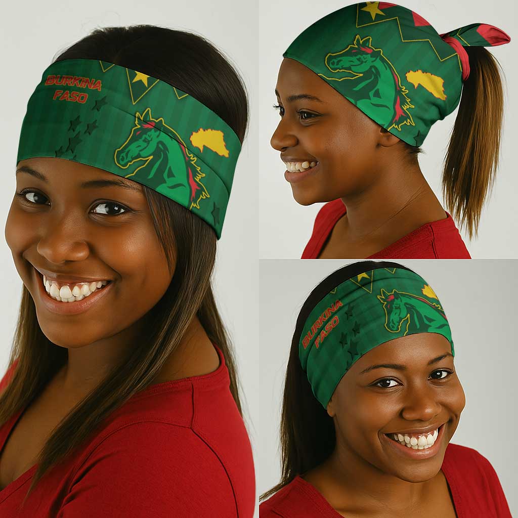 Football Burkina Faso Neck Gaiter Rising Star And Horse Sport Style - African Pride
