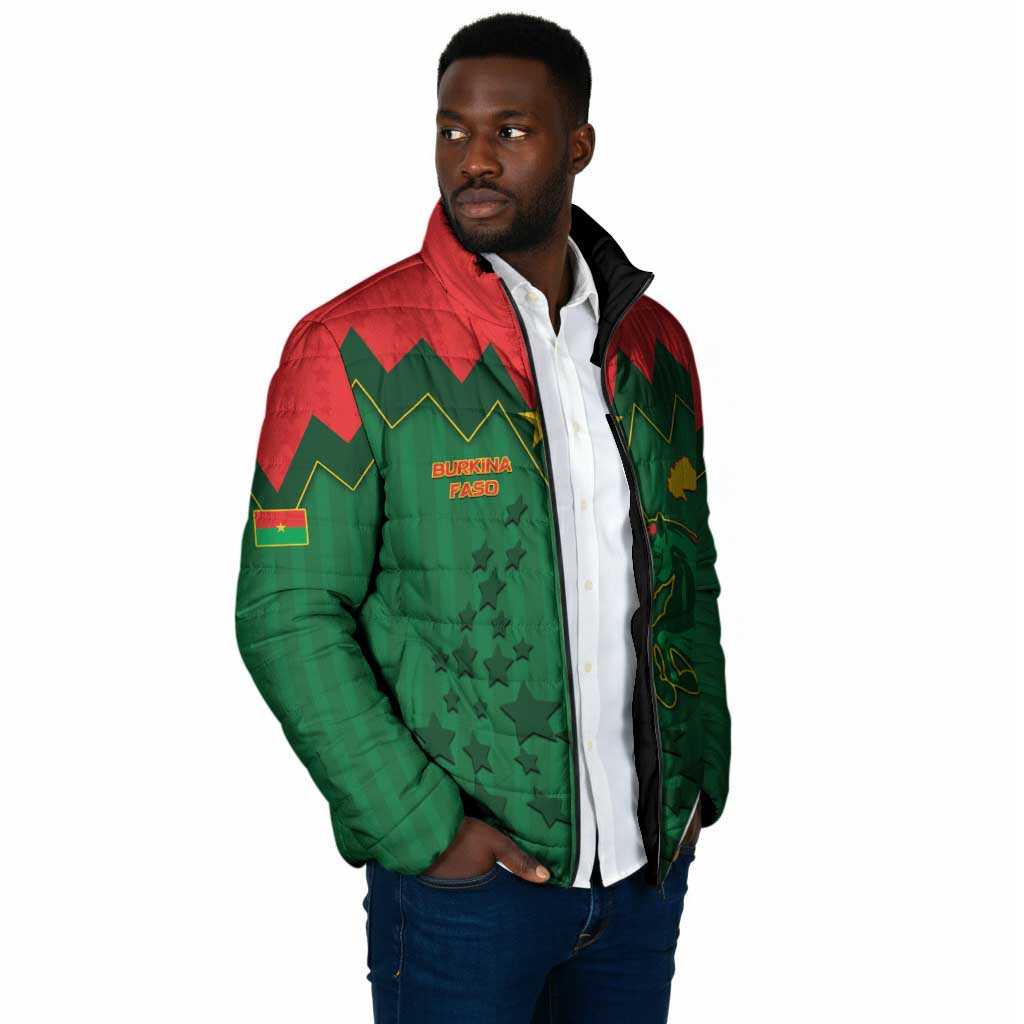Custom Football Burkina Faso Padded Jacket Rising Star And Horse Sport Style - African Pride