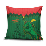 Football Burkina Faso Pillow Cover Rising Star And Horse Sport Style - African Pride
