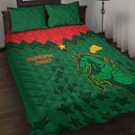 Football Burkina Faso Quilt Bed Set Rising Star And Horse Sport Style - African Pride
