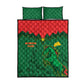 Football Burkina Faso Quilt Bed Set Rising Star And Horse Sport Style - African Pride