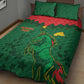 Football Burkina Faso Quilt Bed Set Rising Star And Horse Sport Style - African Pride