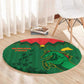 Football Burkina Faso Round Carpet Rising Star And Horse Sport Style - African Pride