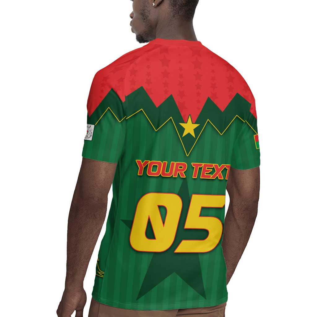 Custom Football Burkina Faso Rugby Jersey Rising Star And Horse Sport Style - African Pride