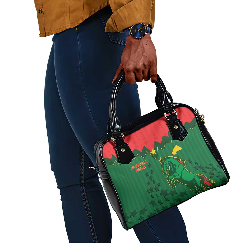 Football Burkina Faso Shoulder Handbag Rising Star And Horse Sport Style - African Pride
