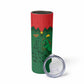 Custom Football Burkina Faso Skinny Tumbler Rising Star And Horse Sport Style - African Pride