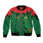 Custom Football Burkina Faso Sleeve Zip Bomber Jacket Rising Star And Horse Sport Style - African Pride