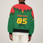 Custom Football Burkina Faso Sleeve Zip Bomber Jacket Rising Star And Horse Sport Style - African Pride