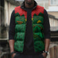 Custom Football Burkina Faso Sleeveless Puffer Jacket Rising Star And Horse Sport Style - African Pride