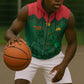 Custom Football Burkina Faso Sleeveless Zip Hoodie Rising Star And Horse Sport Style - African Pride