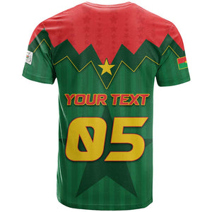 Custom Football Burkina Faso T shirt Rising Star And Horse Sport Style - African Pride