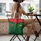 Football Burkina Faso Tote Bag Rising Star And Horse Sport Style - African Pride