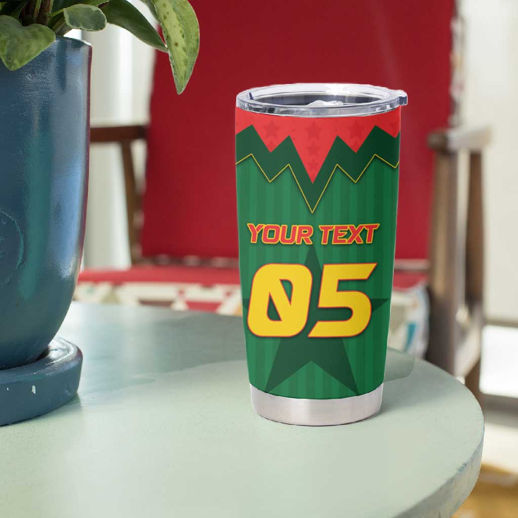 Custom Football Burkina Faso Tumbler Cup Rising Star And Horse Sport Style - African Pride