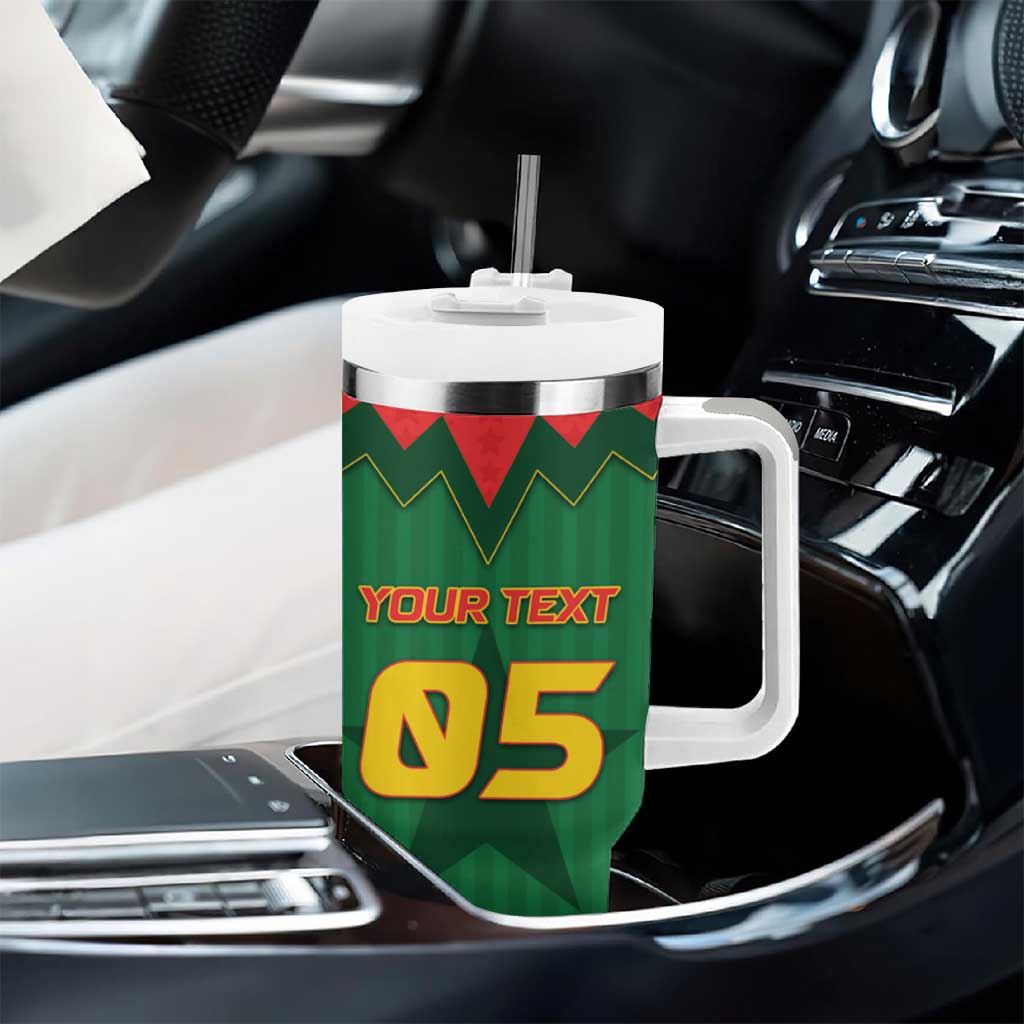 Custom Football Burkina Faso Tumbler With Handle Rising Star And Horse Sport Style - African Pride