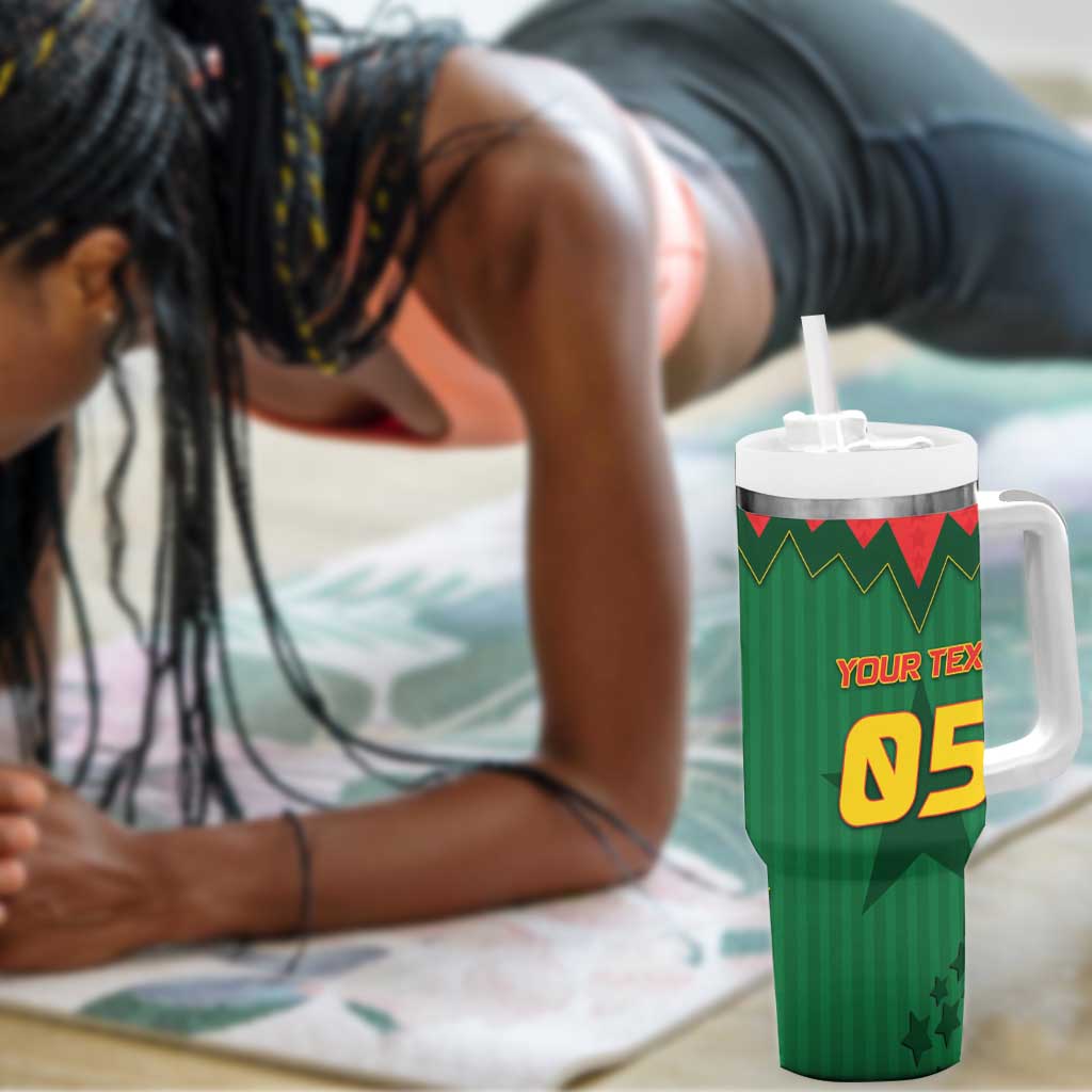 Custom Football Burkina Faso Tumbler With Handle Rising Star And Horse Sport Style - African Pride