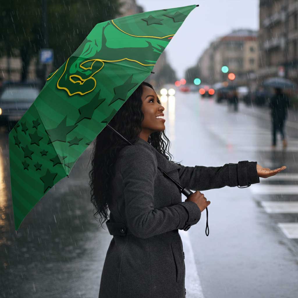 Football Burkina Faso Umbrella Rising Star And Horse Sport Style - African Pride