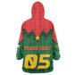 Custom Football Burkina Faso Wearable Blanket Hoodie Rising Star And Horse Sport Style - African Pride