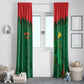 Football Burkina Faso Window Curtain Rising Star And Horse Sport Style - African Pride