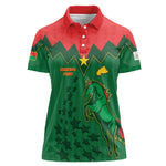 Custom Football Burkina Faso Women Polo Shirt Rising Star And Horse Sport Style - African Pride