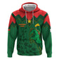 Custom Football Burkina Faso Zip Hoodie Rising Star And Horse Sport Style - African Pride