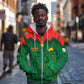 Custom Football Burkina Faso Zip Hoodie Rising Star And Horse Sport Style - African Pride