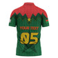 Custom Football Burkina Faso Zipper Polo Shirt Rising Star And Horse Sport Style - African Pride