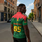 Custom Football Burkina Faso Zipper Polo Shirt Rising Star And Horse Sport Style - African Pride