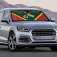 Togo Auto Sun Shade Lion Claw Flag Sport Style - African Pride