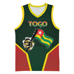 Personalized Togo Basketball Jersey Lion Claw Flag Sport Style - African Pride