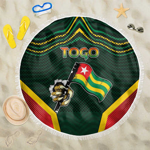 Togo Beach Blanket Lion Claw Flag Sport Style - African Pride