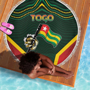 Togo Beach Blanket Lion Claw Flag Sport Style - African Pride