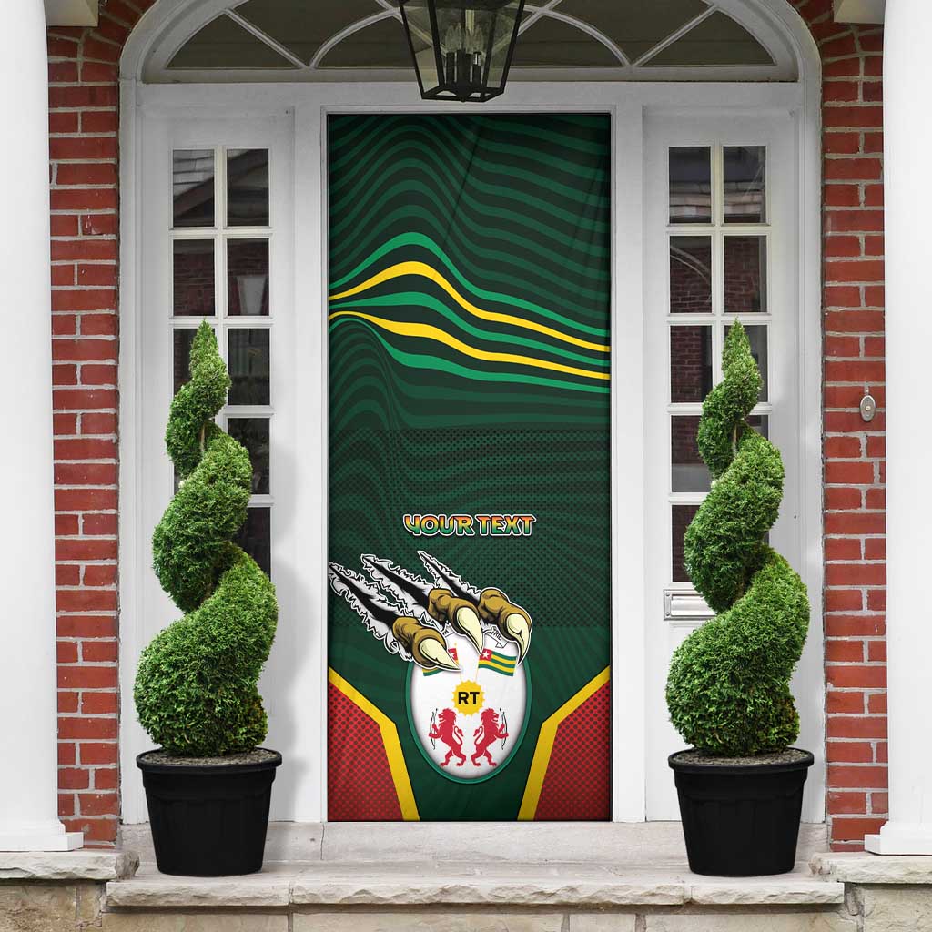 Personalized Togo Door Cover Lion Claw Flag Sport Style - African Pride