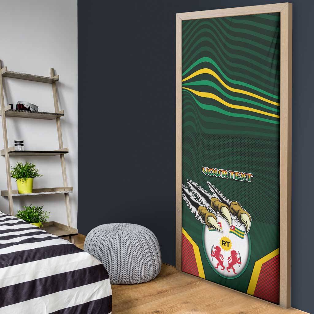 Personalized Togo Door Cover Lion Claw Flag Sport Style - African Pride