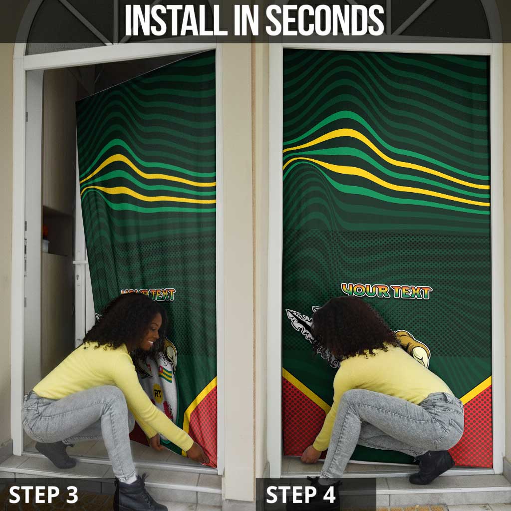 Personalized Togo Door Cover Lion Claw Flag Sport Style - African Pride