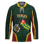 Personalized Togo Hockey Jersey Lion Claw Flag Sport Style - African Pride