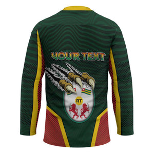 Personalized Togo Hockey Jersey Lion Claw Flag Sport Style - African Pride