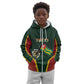 Personalized Togo Kid Hoodie Lion Claw Flag Sport Style - African Pride