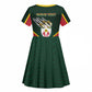 Personalized Togo Kid Short Sleeve Dress Lion Claw Flag Sport Style - African Pride