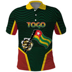 Personalized Togo Polo Shirt Lion Claw Flag Sport Style - African Pride