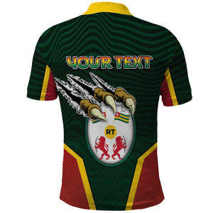 Personalized Togo Polo Shirt Lion Claw Flag Sport Style - African Pride