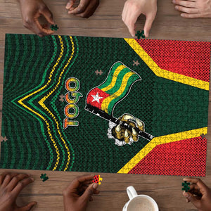 Togo Puzzle Lion Claw Flag Sport Style - African Pride