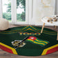 Togo Round Carpet Lion Claw Flag Sport Style - African Pride