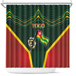 Togo Shower Curtain Lion Claw Flag Sport Style - African Pride