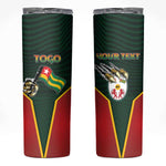 Personalized Togo Skinny Tumbler Lion Claw Flag Sport Style - African Pride