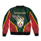Personalized Togo Sleeve Zip Bomber Jacket Lion Claw Flag Sport Style - African Pride
